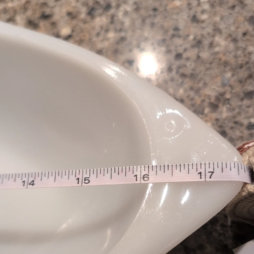 Glasbake Vintage Milk Glass Fish Platter
